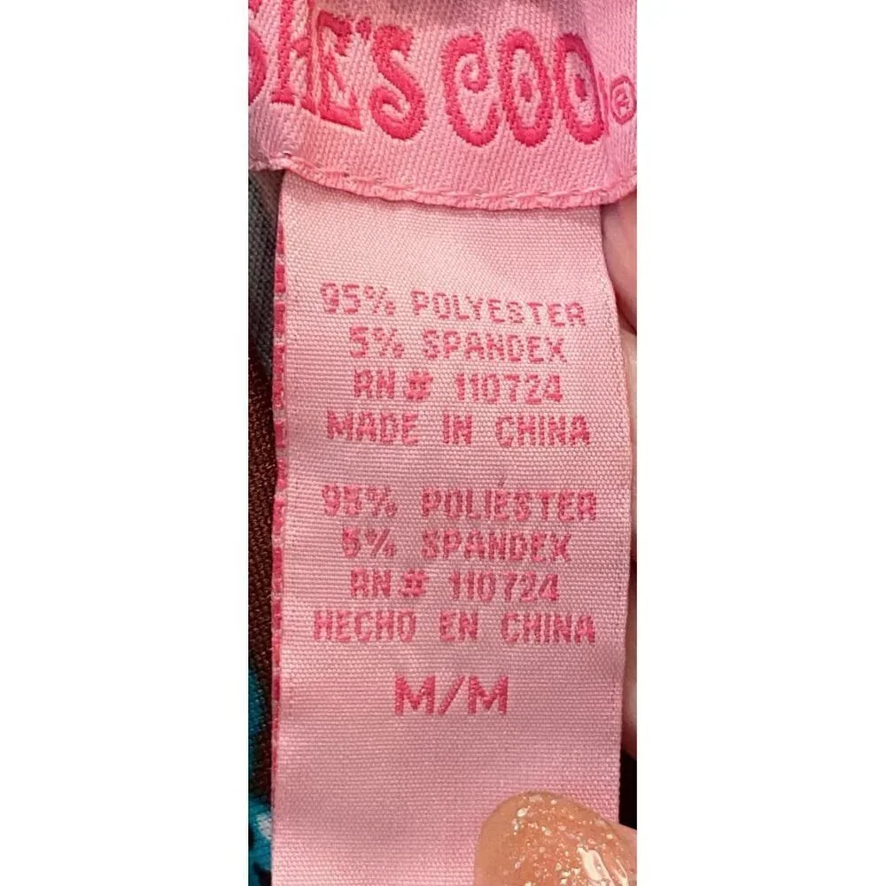 SHE'S COOL Women's Maxi Dress, Size M, Boho, Colors Brown/Pink/Aqua/Lime Green/W - Picture 3 of 8